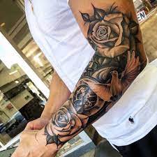 A shoulder sleeve tattoo can wrap around the inner and outer bicep no matter what type of design ideas you prefer, your upper arm is the perfect canvas. 125 Best Half Sleeve Tattoos For Men Cool Ideas Designs 2021 Guide