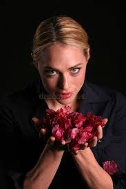 Pink Bougainvillea with Lovely House