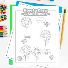 Check spelling or type a new query. How To Draw A Sunflower Coloring Pages Printable Tutorial