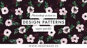 Flowers make the world a today's freebie is 6 seamless floral jpg patterns by pixel buddha. Photoshop Action To Design Quick Seamless Patterns Youtube