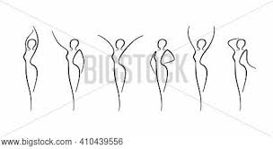 Select from premium woman body outline of the highest quality. Woman Body Outline Vector Photo Free Trial Bigstock