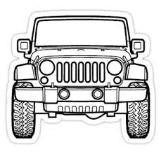 Black And White Jeep Stickers Pin On Jeep Art