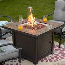 Alcott Hill Pegram 5 Piece Multiple Chairs Seating Group With Cushions Wayfair In 2020 Fire Pit Table Propane Fire Pit Table Fire Pit