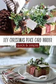 Diy Christmas Place Card Holders Christmas Place Cards Christmas Place Card Holders Christmas Place