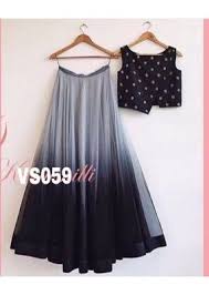 Black And Grey Dress Combination Bollywood Replica Designer Shaded Black Grey Lehenga Choli Vs059 Designer Dresses Indian Lehnga Designs Lehenga Designs