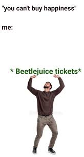 Yes there is spelling of beetlejuice in the film. Beetlejuice Spelling Meme