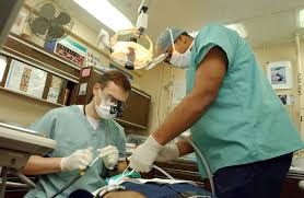 Where teeth are missing, a dental implant can be used to support a false tooth or several teeth. Dentist Wikipedia