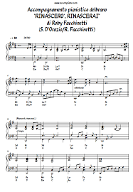 Sol lam se chiude gli occhi do anna che vorrebbe andar via. Rinascero Rinascerai Roby Facchinetti Spartito Gratuito Spartiti Musicali Spartiti Di Musica Canzoni Per Chitarra