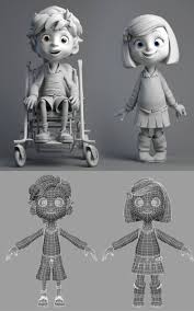 Juan Solis Cuerdos Character Design Topology 3d Character 3d Model Character Character Concept
