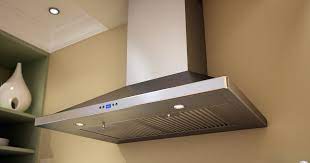 If you've ever forgotten to turn on the fan while trying to get a nice crust on a pan full of fish fillets shown: Zephyr Zvee36cs 36 Inch Chimney Style Wall Hood In Stainless Steel With 5 Speed 715 Cfm Internal Blower 2 Level Hd Led Lighting Auto Delay Off Option Dishwasher Safe Baffle Filters And Recirculating Option 36