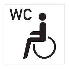 Alu dibond ist hochwertig und sieht gut aus. Wc Schild Rollstuhlfahrer Ab 1 75