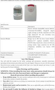 Motion activated led security light. Ok6931 Wireless Safety Alert Driveway Patrol Alert User Manual Manual Huizhou Okkaido Electronics