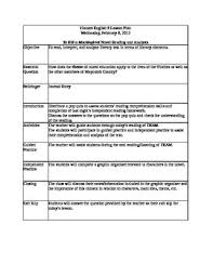 To Kill A Mockingbird Lesson Plan