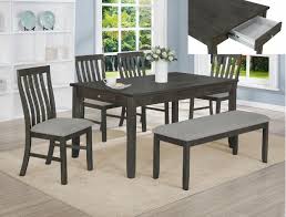 Give your dining room the perfect centerpiece with a dining room table from arhaus. Nina Gray Dining Room Set From Crown Mark Luna Furniture