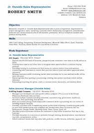 When writing your resume, be sure to reference the job description and … Outside Sales Representative Resume Samples Qwikresume