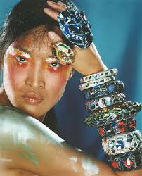 Bracelets designed by Andrew Logan