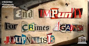 Freedom from punishment, omission of punishment, also rashness, inconsideration, from impunis… see definitions of impunity. International Day To End Impunity For Crimes Against Journalists