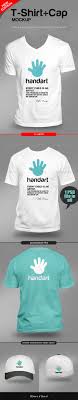 T Shirt Cap Mock Up Clothing Mockup Colorful Shirts T Shirt