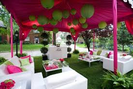 Tented backyard wedding with ombre linens. 11 Locations For Your Tent Wedding In New Jersey