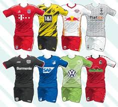 Official partners of the bundesliga. Soccer German Bundesliga Kits 2020 21 Infographic
