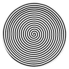 Black And White Optical Illusion Spiral Patterns Black White Optical Illusion Paper Plate Zazzle Com In 2020 Spiral Design Pattern Purple Aesthetic Spiral Pattern