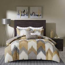 Floral kantha quilt blanket handmade bedspread throw bedding yellow vintage size. Golden Yellow Chevron King 3 Pc Comforter Set Kirklands