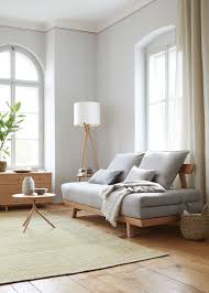 Bettsofa Doppio 160x200 Cm Inkl 2 Kissen 80x55 Cm In Buche Mit Bezug Leinenstoff Lino Flachs Bettsofa Ankleide Zimmer Schlafsofa Mit Matratze