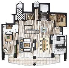 Hand Rendering And Fine Art By Rhianna Poer At Coroflot Com Rendered Floor Plan Interior Design Plan Interior Design Renderings