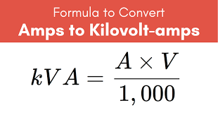 Amps To Kilovolt Amps Kva Electrical Conversion Calculator Basic Physics Electricity Free Math Resources