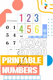 Printable colored numbers 1 10. 10 Best Printable Numbers Printablee Com
