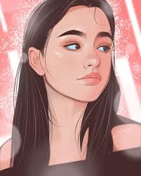 Custom Cartoon Portrait Digital Portrait Cartoon Logo Etsy Digital Portrait Digital Art Girl Vector Portrait Illustration