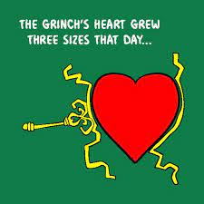 Christmas is celebrated in their hearts and their spirit, so the grinch's heart grew 3 sizes because he understood the true meaning of christmas. Check Out This Awesome Grinch 27s Heart Grew Design On Teepublic Grinch Heart Grinch Heart Grew Grinch
