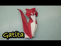 Origamifácil.org es un club de amantes de las manualidades de papel en el que te enseñamos a hacer figuras de papel sencillas que. 12 Origami Gato De Papel Paso A Paso Origami Cat Paper Youtube