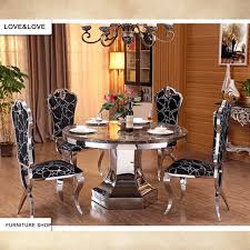Take care of your new dining table for years to come with our protection plan from guardian. Black Stainless Steel Frame Round Dining Table Mable Top Tables Metal Dining Room Furniture Furniture Sticker Table Bedsidetable Furniture Aliexpress
