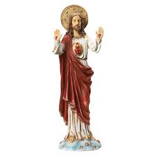 Design Toscano Sacred Heart Of Jesus Italian Style Garden Statue In 2019 Products Garden Statues Italian Garden Design