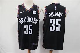 Men's nike nba pullover hoodie. Mens Brooklyn Nets 35 Kevin Durant Jersey Black City Edition 2019