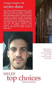 Designer insights with Myles Shaw