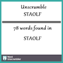 Unscramble STAOLF - Unscrambled 78 words from letters in STAOLF