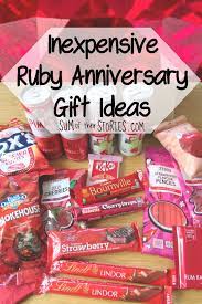 Anniversary is celebration of togetherness. Inexpensive Ruby Wedding Anniversary Gift Ideas Sum Of Their Stories Craft Blog