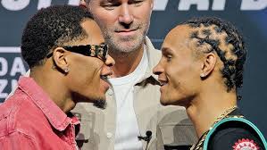 Devin Haney STEPS to Regis Prograis in INTENSE FACE OFF at press conference!