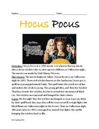 Jun 07, 2021 · trivia question: Hocus Pocus Movie Worksheets Teaching Resources Tpt
