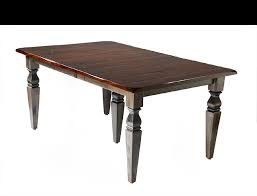 Amish quality craftsmanship instilled in the iron forge table set. Shaker Farmhouse Turned Leg Table Amish Furniture Of Austin