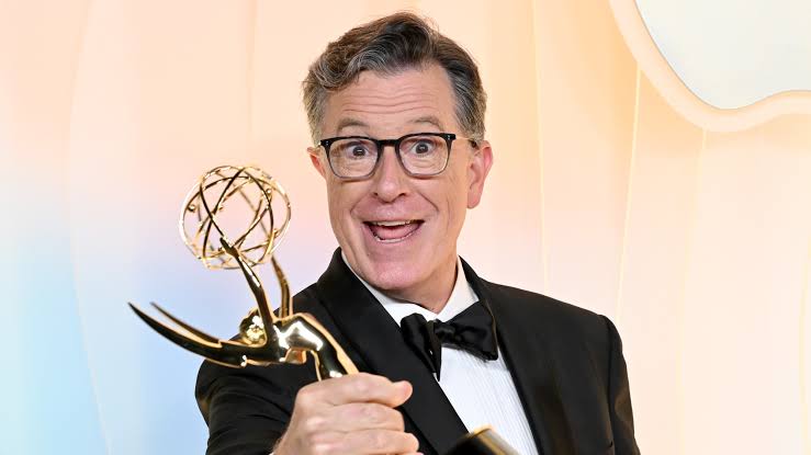 Stephen Colbert Roasts Awards-Obsessed Trump After Emmy Win