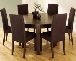 Round Kitchen Table With 6 Chairsawesome Brown Round Dining Room Table Set Circle Dining Round Dining Table Sets Dining Room Table Set Round Dining Room Table