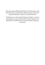 Cadrele didactice femei pot rămâne în activitate până la 65 de ani, ca bărbații, nu doar până la 63 de ani. RelevanÅ£a Operei PÄƒrintelui Profesor Ion Bria Pentru ViaÅ£a
