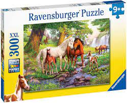 Online jigsaw puzzles have never been more exciting! Amazon Com Ravensburger 12904 Horses By The Stream 300 Piece Puzzle For Kids Every Piece Is Unique Pieces Fit Together Perfectly Toys Games