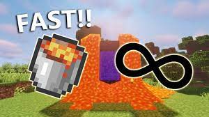 You can use a lava bucket to add lava to your world. How To Make An Infinite Lava Source Fast Minecraft 1 16 Minute Minecraft Tips Youtube