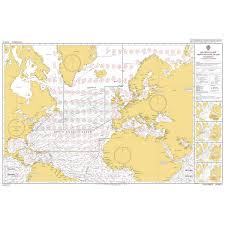 Admiralty Chart 5124 11 Routeing Chart North Atlantic Ocean November