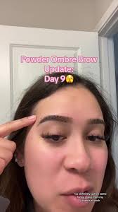 Ghosting Stage of Eyebrow Powder Ombre