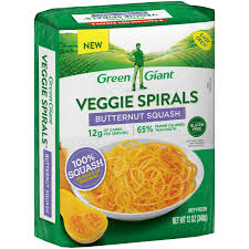 Green Giant Veggie Spirals Butternut Squash 12 Oz Bag Walmart Com Veggie Spiralizer Frozen Butternut Squash Butternut Squash